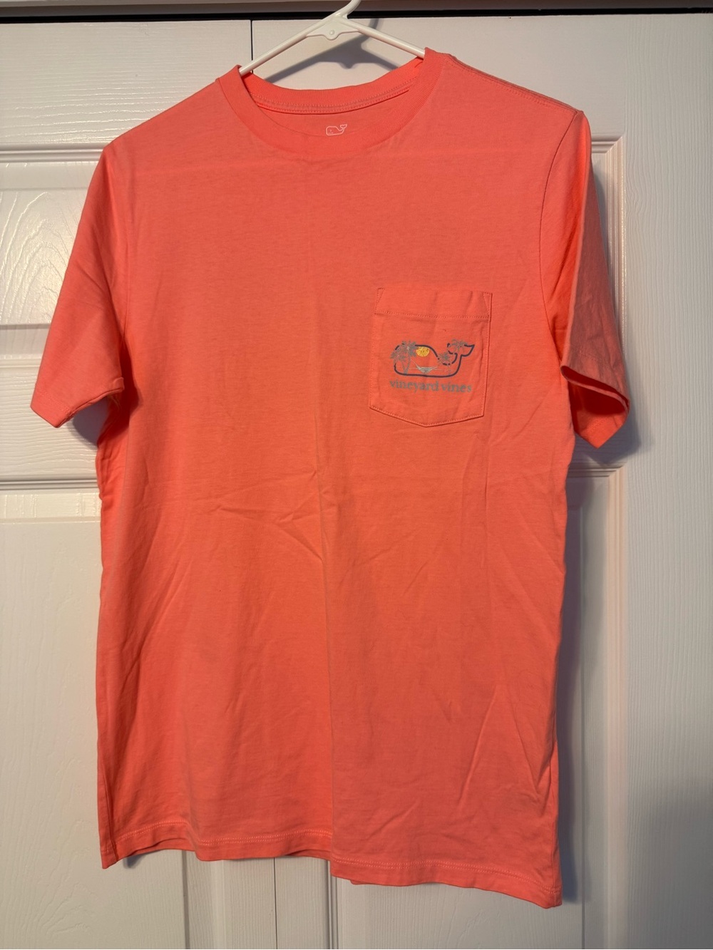 Vineyard Vines Coral Short Sleeve Pocket Tee